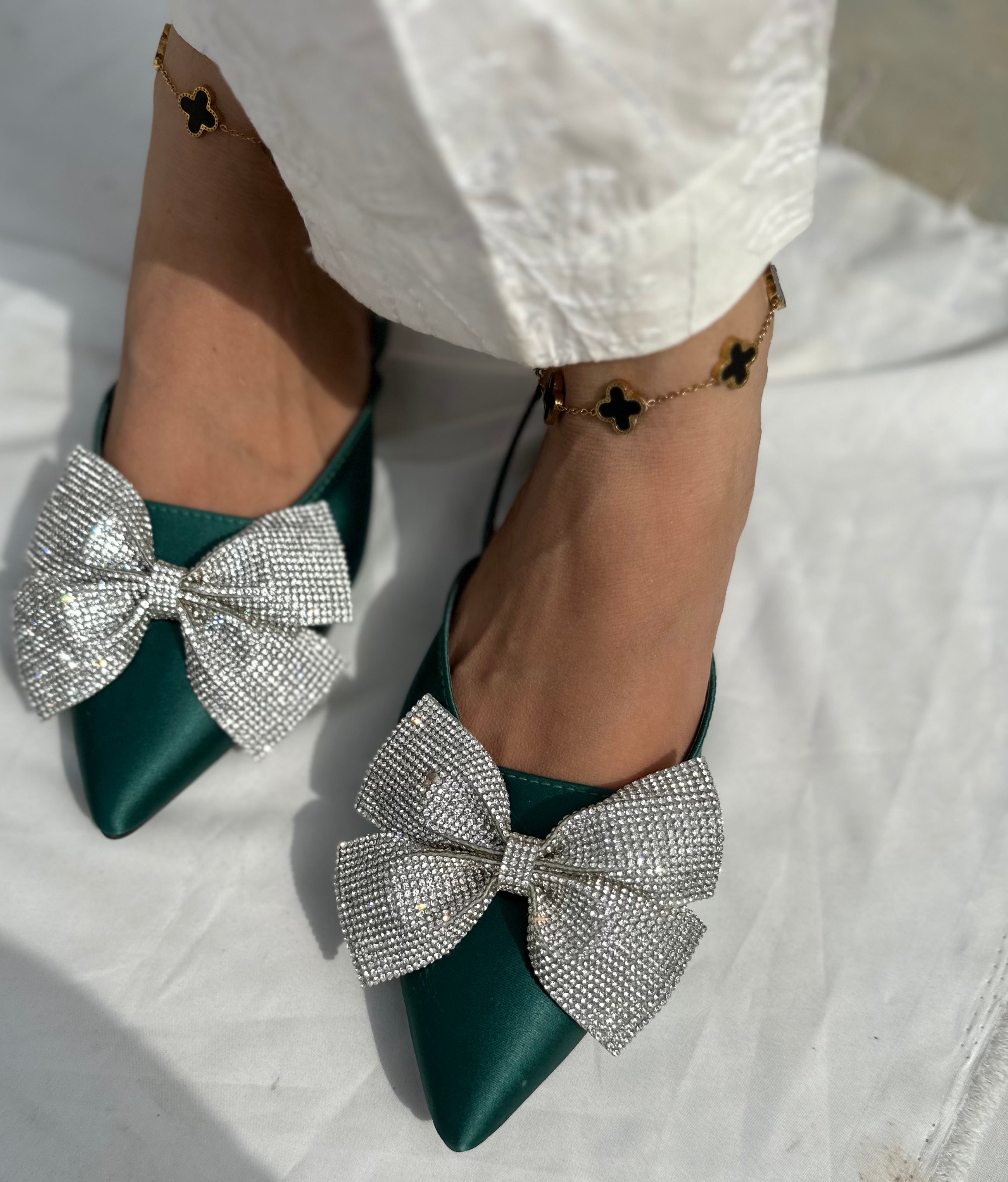 SLP Rhinestones bow pump